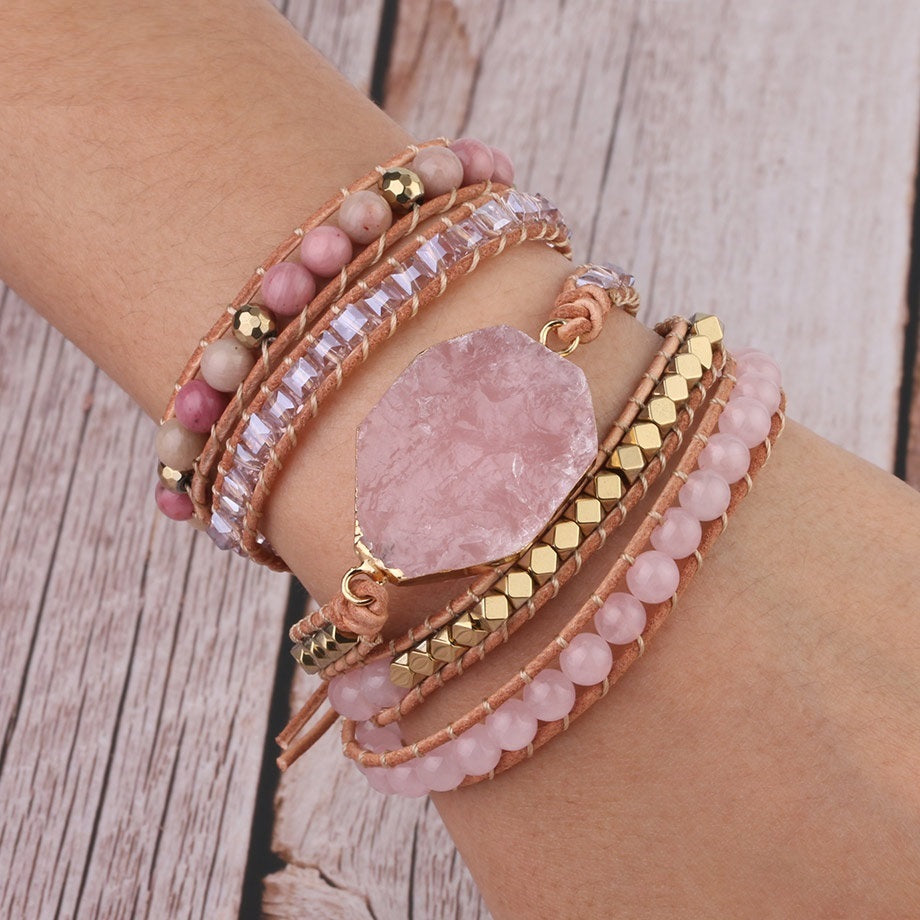 Rose Quartz Serenity Bracelet – Beauty in Every Layer