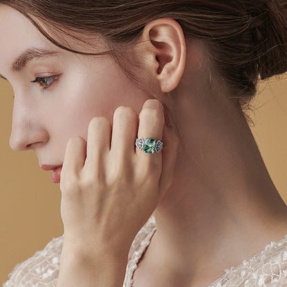 Verdant Veil Ring – A Tribute to Nature’s Beauty