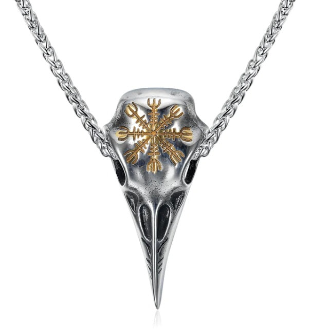 Silver Raven Necklace – A Relic of Wisdom and Mystery