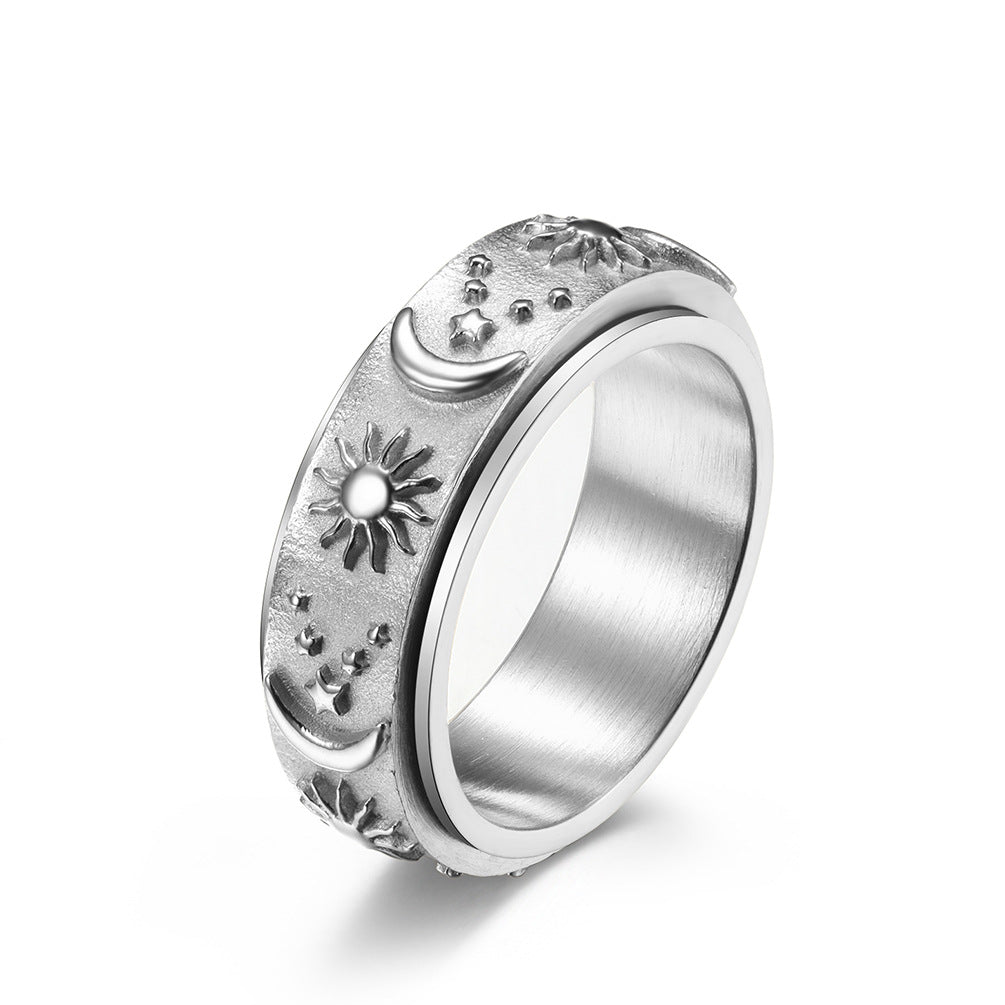 Celestial Serenity Ring – A Cosmic Touch of Calm