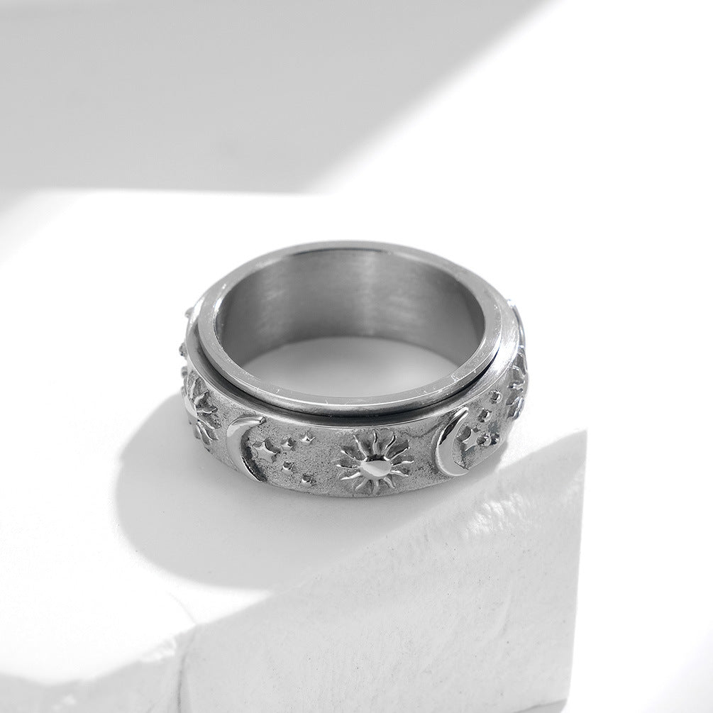 Celestial Serenity Ring – A Cosmic Touch of Calm