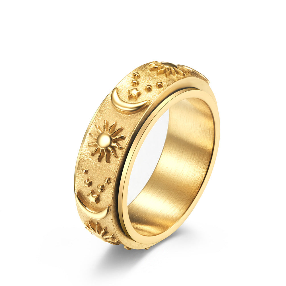 Celestial Serenity Ring – A Cosmic Touch of Calm