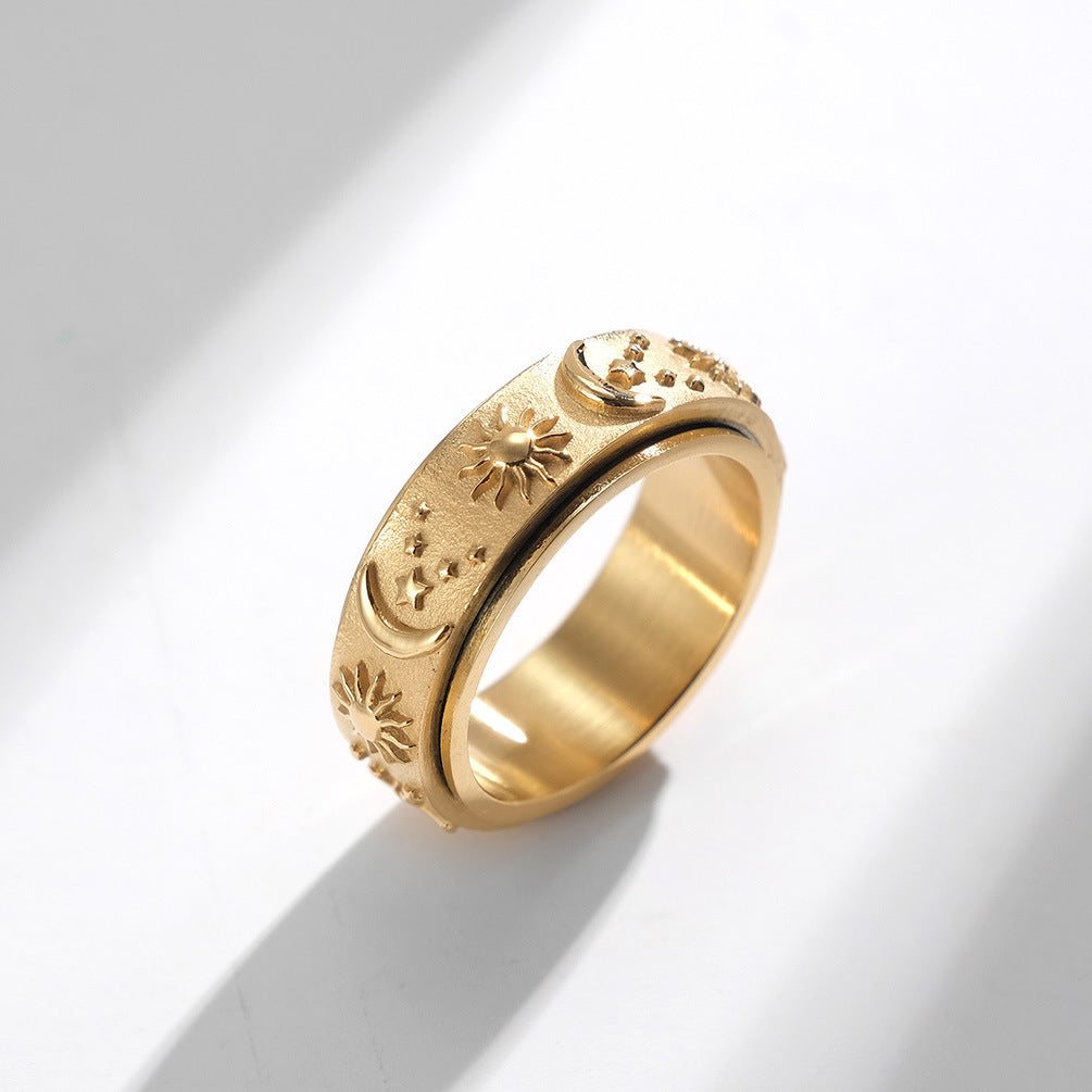 Celestial Serenity Ring – A Cosmic Touch of Calm