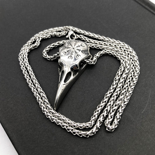 Silver Raven Necklace – A Relic of Wisdom and Mystery